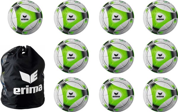 10er BALLPAKET ERIMA Hybrid Training Gr. 5 inkl. Ballnetz