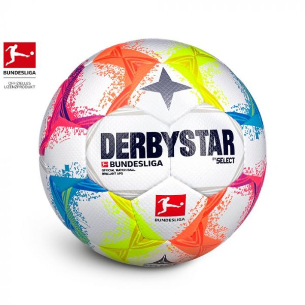 Derbystar Spielball Bundesliga Brillant APS v22 Größe 5 weiß