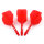 CUESOUL AK5 Standard Integrated dart Flight, Solid, Red