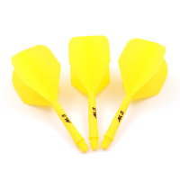 CUESOUL AK5 Standard Integrated dart Flight, Solid, Yellow