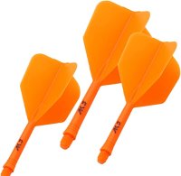 CUESOUL AK5 Standard Integrated dart Flight, Solid, Orange