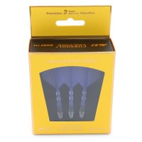 CUESOUL AK57 ROST T19 Integrated Dart Flights, Big Wing Shape, Clear Shaft with Blue Flight, Set of 3