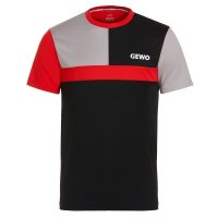 Gewo T-Shirt Ravenna schwarz/rot