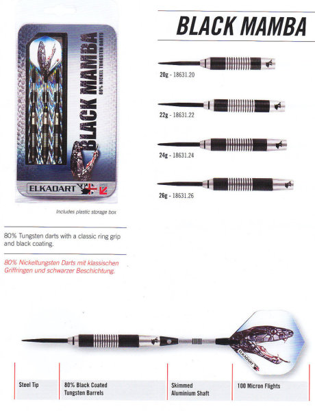 Steeldart Elkadart Venom, 80% Nickel Tungsten