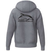 Erima TS Hoody Jacket grey Melange Kasseler Schwimm-Verein