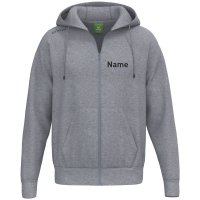 Erima TS Hoody Jacket grey Melange Kasseler Schwimm-Verein