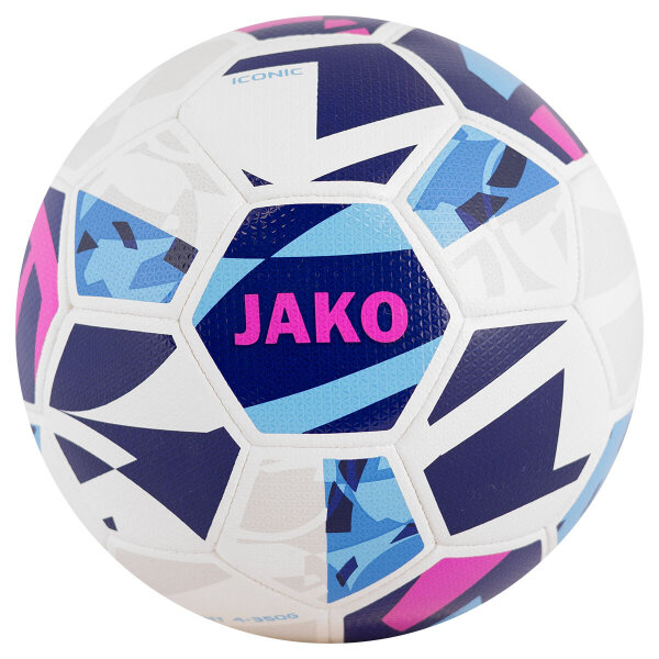 JAKO Lightball Iconic weiß/navy/pink Gr.4