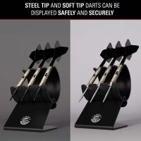 DS3 02 Dartpfeile Stand Schwarz