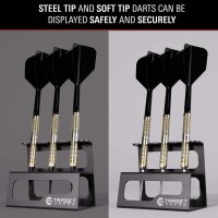 DS3 01 Dartpfeile Stand Schwarz