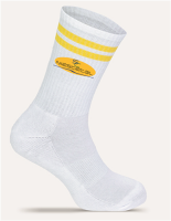 Socke SC Niestetal Weiß/Gelb