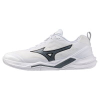 Mizuno Wave Stealth Elite White/Metallic Gray