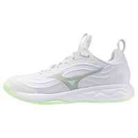 Mizuno Wave Luminous Elite Damen White/Aqua Gray/Ambrosia