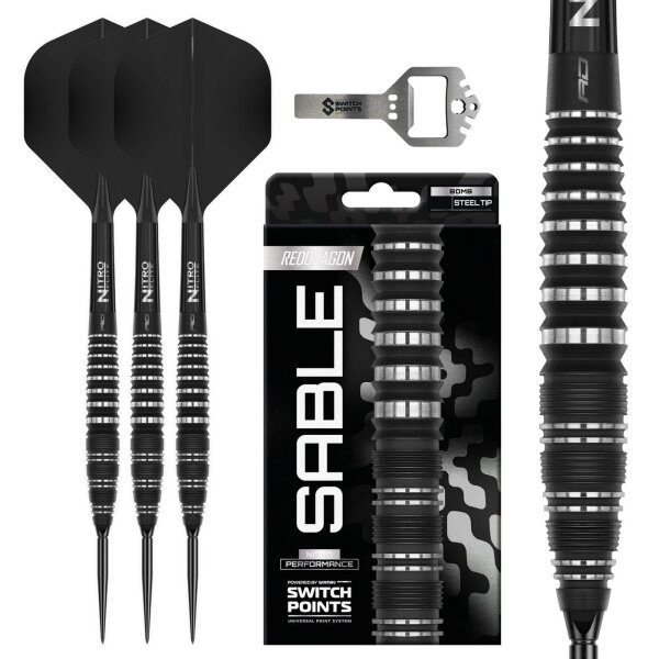 Red Dragon Sable Black Bomb Switch Point 90% - Dartpfeile