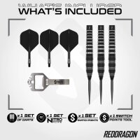 Red Dragon Sable Black Torpedo Switch Point 90% - Dartpfeile