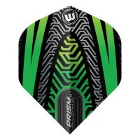 Winmau Prism Alpha Schwarz Grün No2 Standard Flights