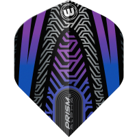 Winmau Prism Alpha Schwarz Blau No2 Standard Flights