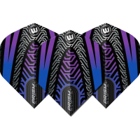 Winmau Prism Alpha Schwarz Blau No2 Standard Flights
