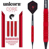 Unicorn Softtip Core Plus Rubberised Brass Red
