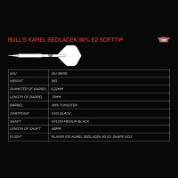 Bulls Softtip Karel Sedlacek E2 90% 18 gram